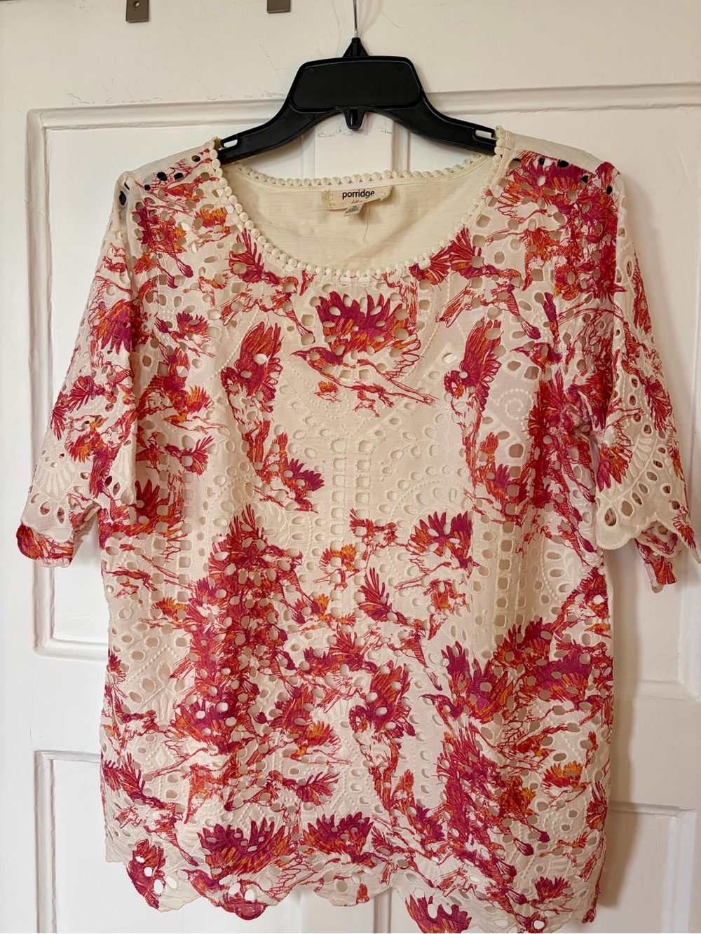 Anthropologie Porridge Eyelet Top